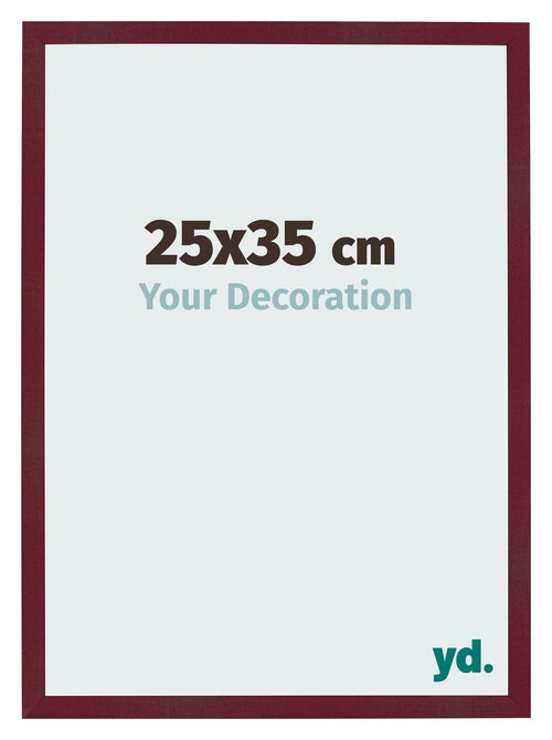 Photo Frame 25x35 cm Wine Red Swept MDF Bologna Front Size | Yourdecoration.co.uk