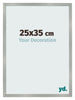 Photo Frame 25x35cm Aluminum Brushed MDF Bologna Front Size | Yourdecoration.co.uk