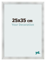 Photo Frame 25x35cm Aluminum Brushed MDF Pisa Front Size | Yourdecoration.co.uk