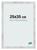 Photo Frame 25x35cm Aluminum Brushed MDF Pisa Front Size | Yourdecoration.co.uk