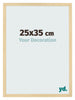 Photo Frame 25x35cm Beech Design MDF Bologna Front Size | Yourdecoration.co.uk