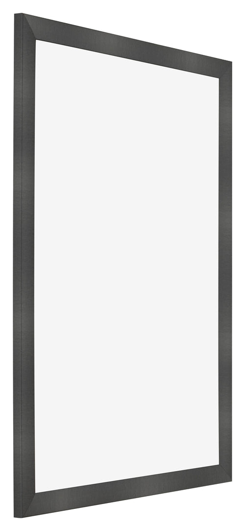 Photo Frame 25x35cm Black Silver Polished MDF Pisa Front Oblique | Yourdecoration.co.uk