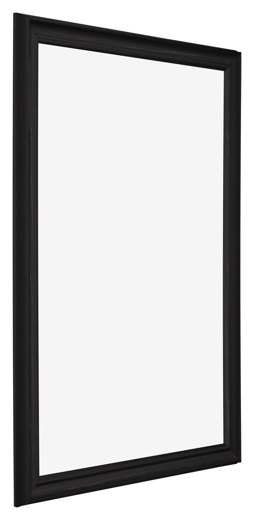 Photo Frame 25x35cm Black Woodgrain MDF Lazio Front Oblique | Yourdecoration.co.uk