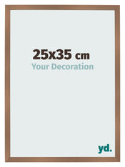 Photo Frame 25x35cm Copper Design MDF Bologna Front Size | Yourdecoration.co.uk