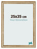 Photo Frame 25x35cm Gold Antique MDF Lazio Front Size | Yourdecoration.co.uk