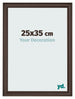 Photo Frame 25x35cm Oak Dark MDF Lazio Front Size | Yourdecoration.co.uk