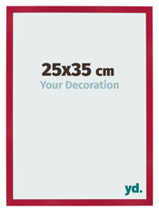 Photo Frame 25x35cm Red MDF Bologna Front Size | Yourdecoration.co.uk