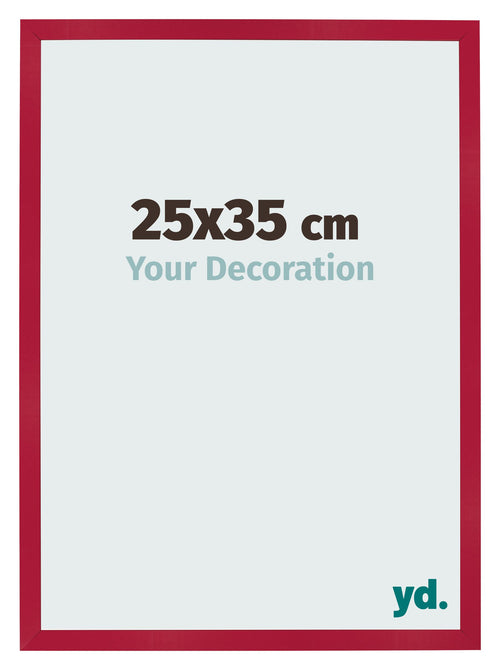 Photo Frame 25x35cm Red MDF Bologna Front Size | Yourdecoration.co.uk