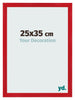 Photo Frame 25x35cm Red MDF Pisa Front Size | Yourdecoration.co.uk