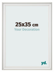 Photo Frame 25x35cm White Swept MDF Lazio Front Size | Yourdecoration.co.uk