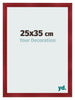 Photo Frame 25x35cm Wine Red Swept MDF Pisa Front Size | Yourdecoration.co.uk