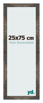 Photo Frame 25x75 cm Oxidized Metal MDF Bologna Front Size | Yourdecoration.co.uk