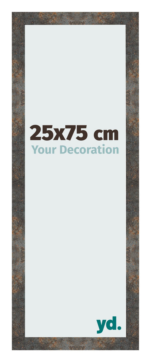 Photo Frame 25x75 cm Oxidized Metal MDF Bologna Front Size | Yourdecoration.co.uk