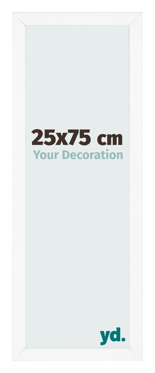 Photo Frame 25x75 cm White Matte MDF Bologna Front Size | Yourdecoration.co.uk