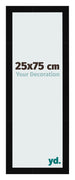 Photo Frame 25x75cm Black High Gloss MDF Bologna Front Size | Yourdecoration.co.uk