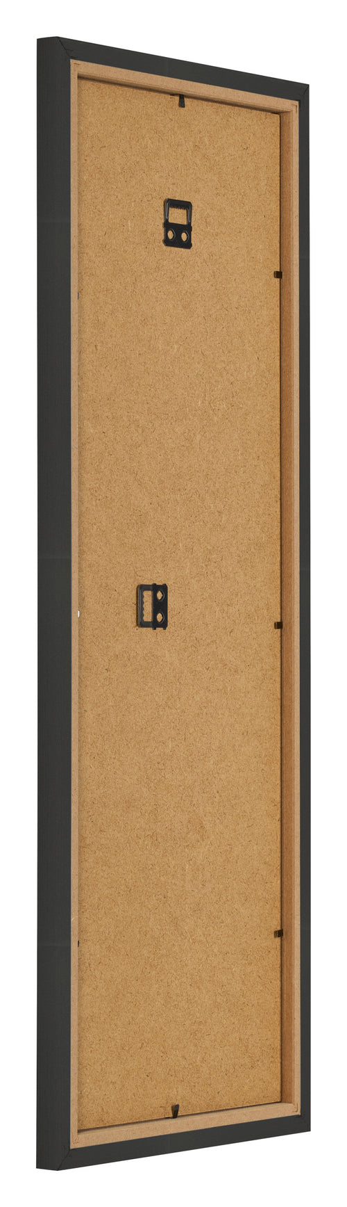 Photo Frame 25x75cm Black Woodgrain MDF Bologna Back Oblique | Yourdecoration.co.uk