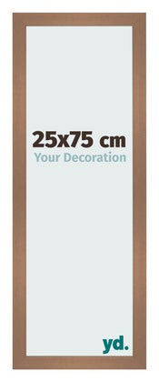 Photo Frame 25x75cm Copper Design MDF Bologna Front Size | Yourdecoration.co.uk