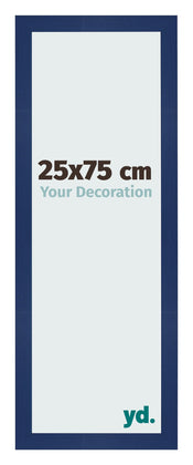 Photo Frame 25x75cm Dark Blue Swept MDF Bologna Front Size | Yourdecoration.co.uk