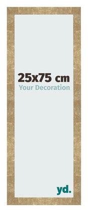 Photo Frame 25x75cm Gold Antique MDF Bologna Front Size | Yourdecoration.co.uk