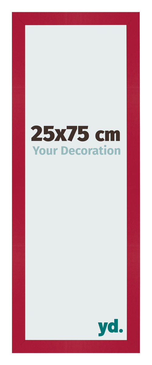 Photo Frame 25x75cm Red MDF Bologna Front Size | Yourdecoration.co.uk