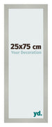 Photo Frame 25x75cm Silver Matte MDF Bologna Front Size | Yourdecoration.co.uk