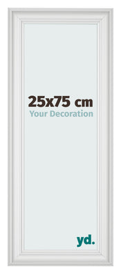 Photo Frame 25x75cm White Swept MDF Lazio Front Size | Yourdecoration.co.uk