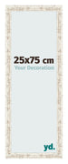 Photo Frame 25x75cm White Vintage MDF Bologna Front Size | Yourdecoration.co.uk
