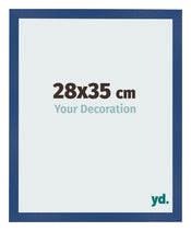 Photo Frame 28x35 cm Dark Blue MDF Bologna Front Size | Yourdecoration.co.uk