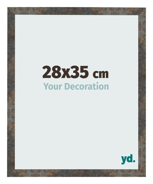 Photo Frame 28x35 cm Oxidized Metal MDF Bologna Front Size | Yourdecoration.co.uk