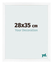 Photo Frame 28x35 cm White Matte MDF Bologna Front Size | Yourdecoration.co.uk