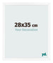 Photo Frame 28x35 cm White Matte MDF Bologna Front Size | Yourdecoration.co.uk
