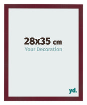 Photo Frame 28x35 cm Wine Red Swept MDF Bologna Front Size | Yourdecoration.co.uk