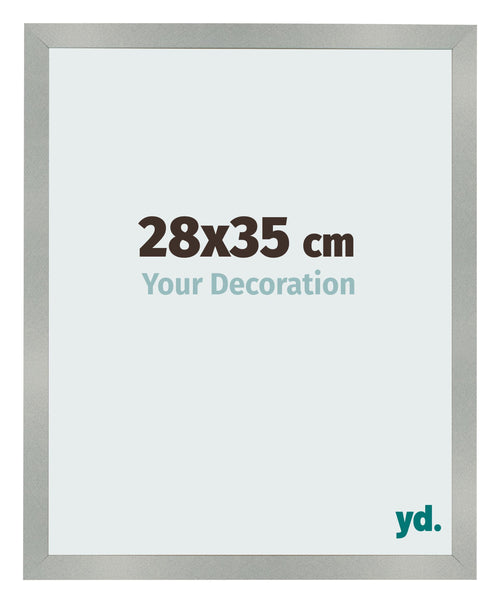 Photo Frame 28x35cm Aluminum Brushed MDF Bologna Front Size | Yourdecoration.co.uk