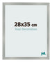 Photo Frame 28x35cm Aluminum Brushed MDF Bologna Front Size | Yourdecoration.co.uk