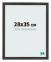 Photo Frame 28x35cm Anthracite MDF Bologna Front Size | Yourdecoration.co.uk