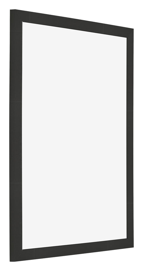 Photo Frame 28x35cm Black Woodgrain MDF Bologna Front Oblique | Yourdecoration.co.uk