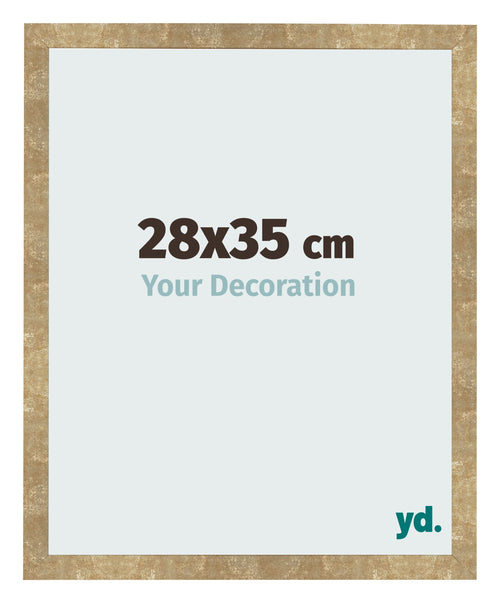 Photo Frame 28x35cm Gold Antique MDF Bologna Front Size | Yourdecoration.co.uk