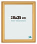 Photo Frame 28x35cm Gold Matte MDF Lazio Front Size | Yourdecoration.co.uk
