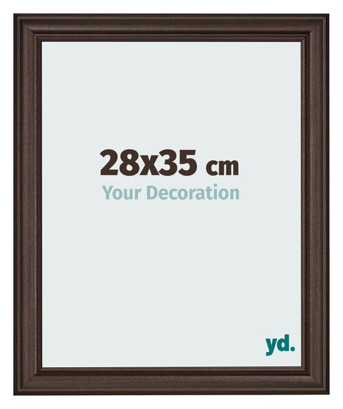 Photo Frame 28x35cm Oak Dark MDF Lazio Front Size | Yourdecoration.co.uk