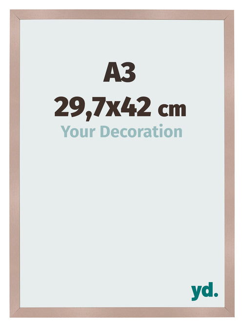 Photo Frame 29 7x42 cm A3 Dusty Pink MDF Bologna Front Size | Yourdecoration.co.uk