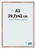Photo Frame 29 7x42 cm A3 Dusty Pink MDF Bologna Front Size | Yourdecoration.co.uk
