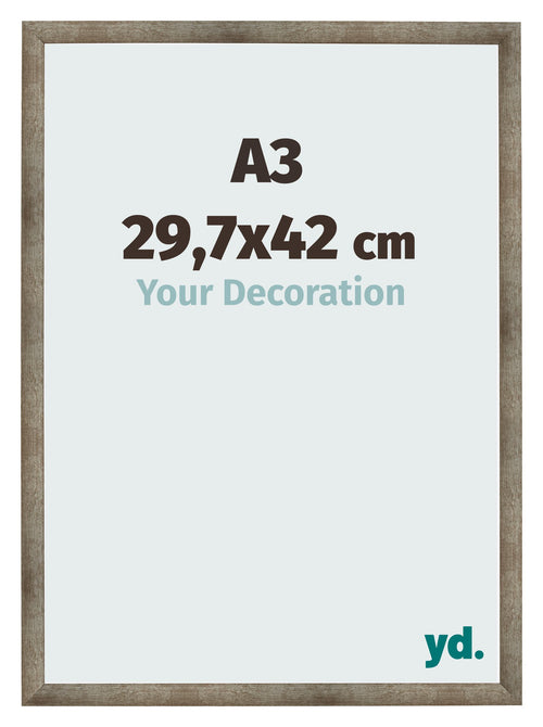 Photo Frame 29 7x42 cm A3 Metal Vintage MDF Bologna Front Size | Yourdecoration.co.uk