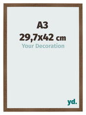 Photo Frame 29 7x42 cm A3 Oak Rustic MDF Bologna Front Size | Yourdecoration.co.uk