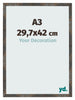 Photo Frame 29 7x42 cm A3 Oxidized Metal MDF Bologna Front Size | Yourdecoration.co.uk