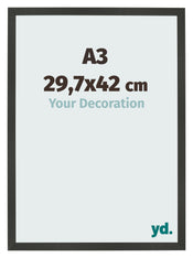 Photo Frame 29 7x42cm A3 Anthracite MDF Bologna Front Size | Yourdecoration.co.uk