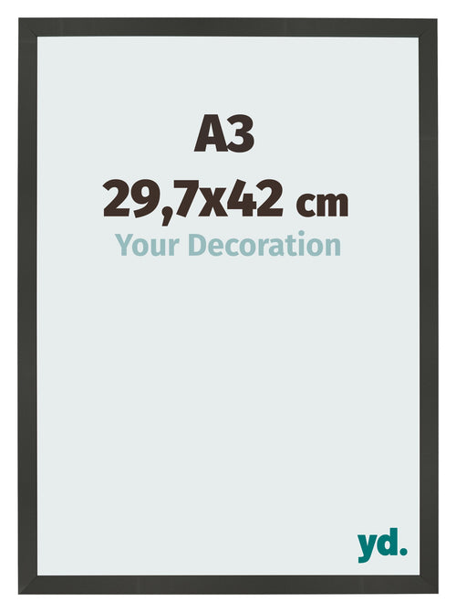 Photo Frame 29 7x42cm A3 Anthracite MDF Bologna Front Size | Yourdecoration.co.uk