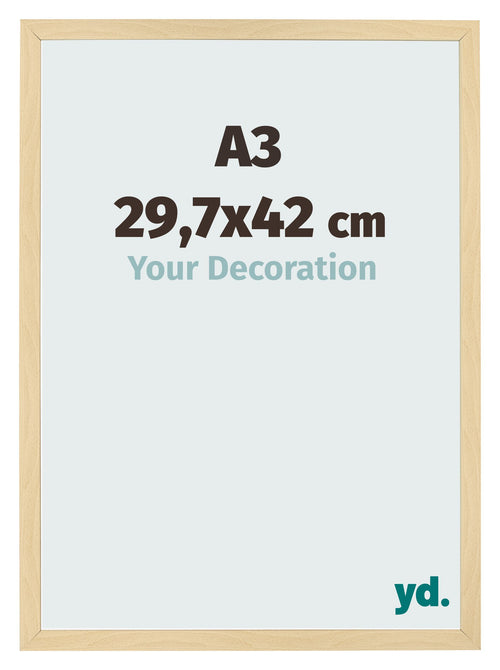 Photo Frame 29 7x42cm A3 Beech Design MDF Bologna Front Size | Yourdecoration.co.uk