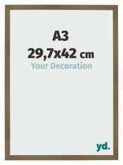Photo Frame 29 7x42cm A3 Bronze Design MDF Bologna Front Size | Yourdecoration.co.uk