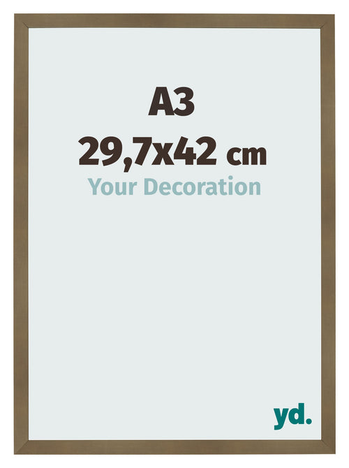 Photo Frame 29 7x42cm A3 Bronze Design MDF Bologna Front Size | Yourdecoration.co.uk