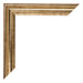 Photo Frame 29 7x42cm A3 Gold Antique MDF Lazio Detail Corner | Yourdecoration.co.uk